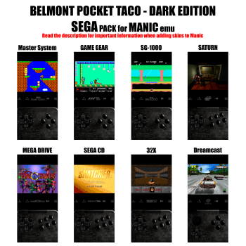 Screenshot for POCKET TACO SEGA Pack for MANIC emu